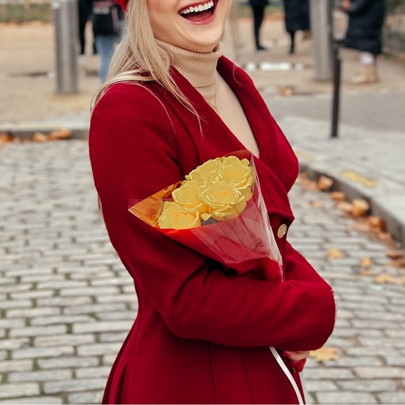 Red Wool Coat - Picture 4 of 5